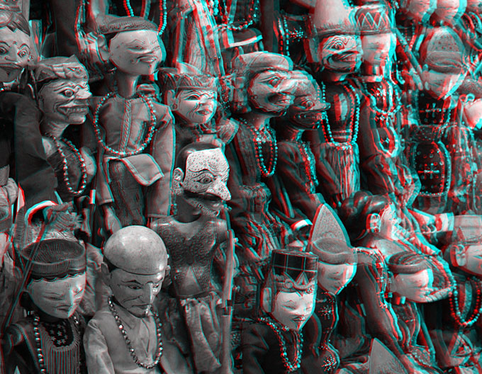 Kenneth A. Huff, Anaglyph of wayang golek puppets in Singapore